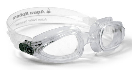Aqua Sphere Eagle transparant zwembril op sterkte compleet