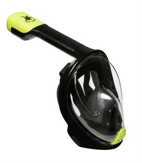 Sea Turtle Black/Lime S/M Snorkel masker