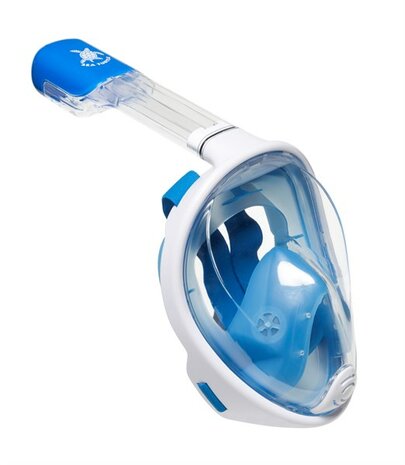 Sea Turtle White/Blue S/M Snorkel masker