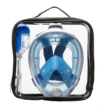 Sea Turtle White/Blue S/M Snorkel masker