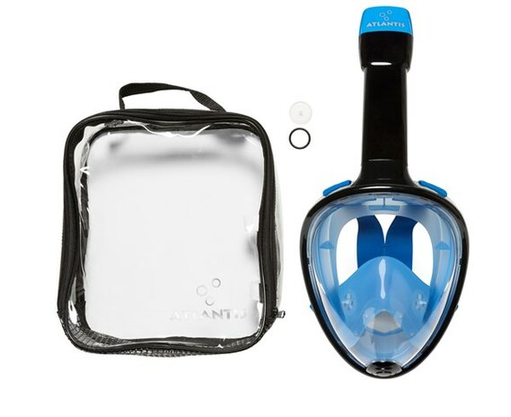 Atlantis Fullface Snorkelmasker Black-Blue L/XL