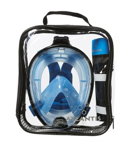 Atlantis Fullface Snorkelmasker Black-Blue L/XL