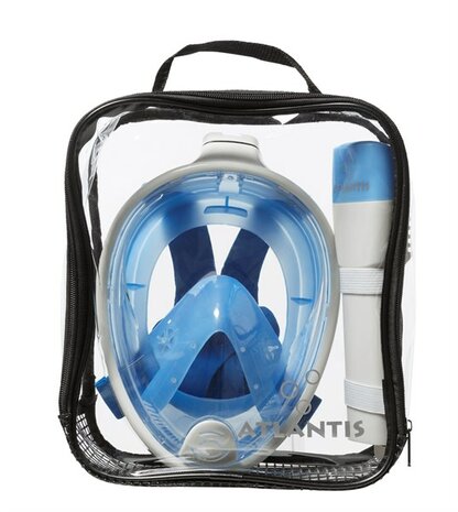 Snorkelmasker Atlantis Fullface White/Blue L/ XL