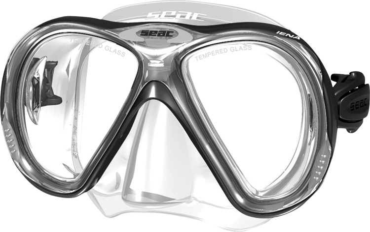 maandag Carry breedtegraad Duikbril Seac Iena Zwart - Zwembril op Sterkte en Zwembrillen op sterkte  voor volwassenen en kinderen